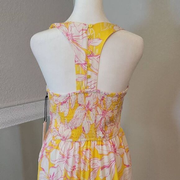 Japna Women's Tropical Floral Maxi Dres Size S - Picture 3 of 7